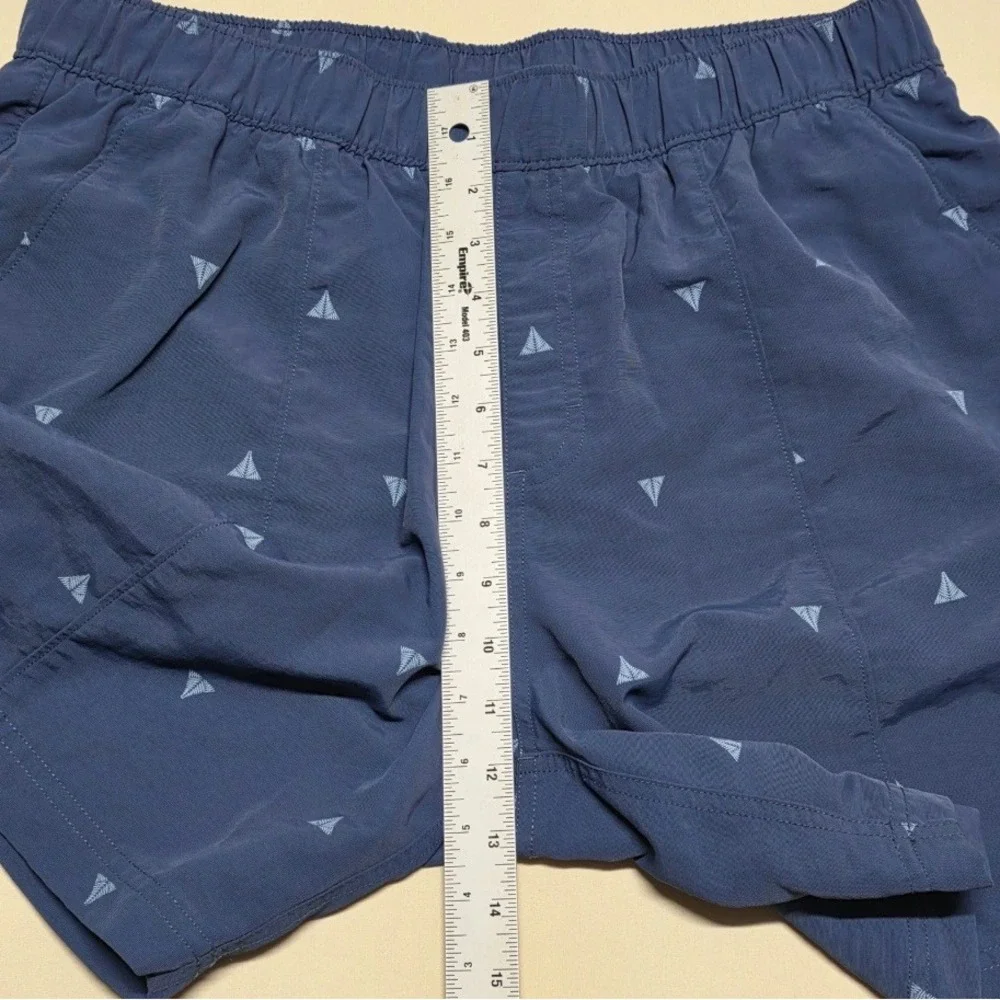 The North Face Men Class V Water Shorts Slate/Blue Print Size Large Mesh Lined